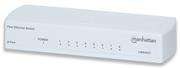 Manhattan 8-Port Fast Ethernet Switch - Plastic Case, Desktop, Retail Box, 1 year Limited Warranty