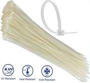 Noble Nylon Cable Ties 3.6 x 200mm Pack of 100 White